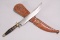Middle Eastern Style Knife w/ Scabbard