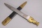 Dagger with Brass Finished Handle