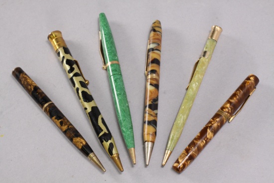 Vintage Marbleized Mechanical Pencils: Shaeffer, Parker, Buster Brown & More
