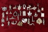 Silver Colored Charms - Pendants, Not All Marked Sterling or .925