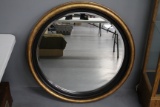 Large Custom Mirror w/ Beveled Edge, Gilt Frame