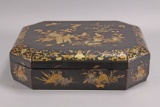 19th Century Chinese Lacquered Chinoiserie Gaming Box