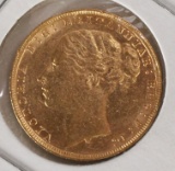 1878 Gold Sovereign - Victoria Young Head