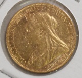 1901 Gold Sovereign - Victoria Old Head