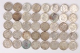 40 Roosevelt Silver Dimes, various dates/mints