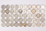 50 Roosevelt Silver Dimes, #2, various dates/mints