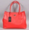 Red Leather Furla Ladies Handbag