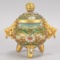 Chinese Gilt Cloisonné Censer, 20th C.