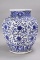 Chinese Qing Blue & White Jar