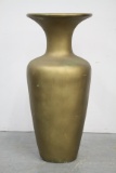 Tall Gold colored Floor Vase
