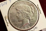 1928-P Peace Silver Dollar