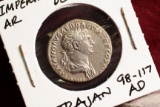 Imperial Rome AR Denarius Trajan AD 98-117, Imp Caesar Nervae