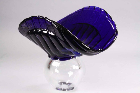 Art Glass Vase "Iris" by Petr, Czech Republic