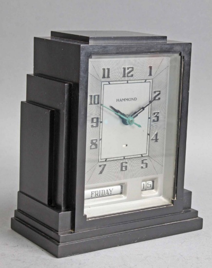 Hammond Deco Skyscraper Electric Clock, Ca 1930's