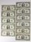 7 - 1976 $2 Federal Reserve Notes + 5 - 1963 $1 Federal Reserve Notes