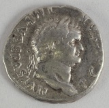 Roman Silver Imperial Vespasian AR Denarius. Titus AD 79-81, Rome, D 74