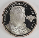 1966 NCS Silver Proof President Thomas Jefferson 1743-1826 Commemorative Medal