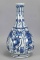 Chinese Qing Blue & White Porcelain Bottle Neck Vase