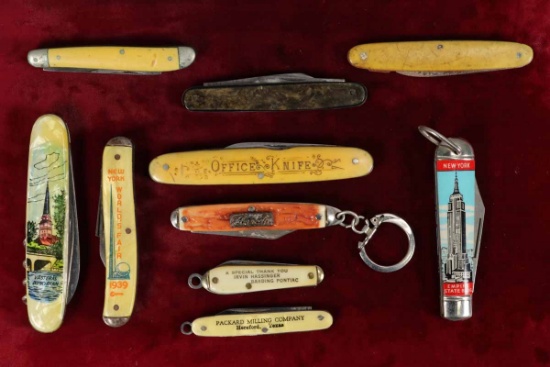 Promotional Pocket Knives: 1939 World's Fair, Empire State Building, Pontiac & More