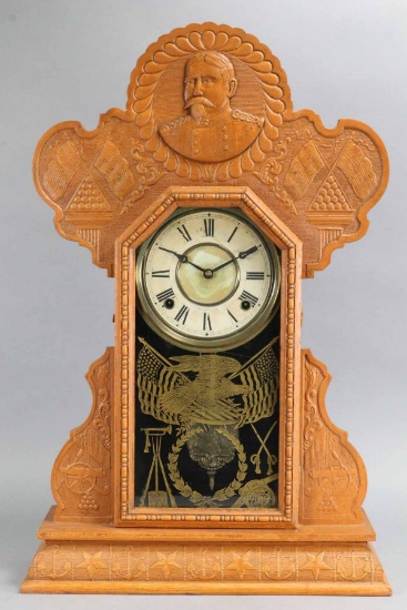 Ingraham General Lee Spanish American War Shelf Clock