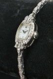 Ladies Hamilton 14k Gold & Diamonds Watch, 18.3 Grams, Ca. 1960