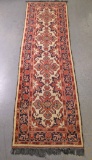 Wool Middle Eastern Style Runner Rug, 117