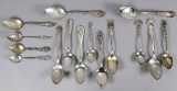 Sterling Silver Souvenir Spoons & Others, 159 Grams