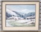 Disney Artist Jack Buckley Original Winter Mountain Landscape Oil Painting