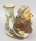 Vintage Brevettato Pottery Monk Wine Decanter, Italy