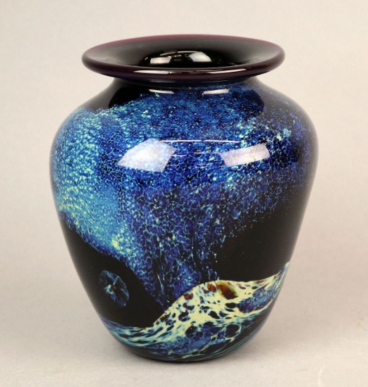 Hand Blown "Mt. St. Helen's" Vase by Michelle Zaptus