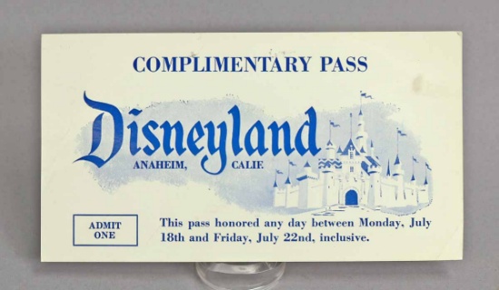 Disneyland Opening Week Pass, 1955