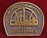 Seattle Supersonics World Championship  Buckle, Ca. 1979