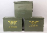 3 Large Ammo Tins