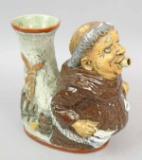 Vintage Brevettato Pottery Monk Wine Decanter, Italy