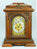 Junghans Oak German Bracket - Table Clock, Ca. 1890's
