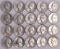 20  1964 Washington Silver Quarters various dates/mints