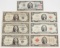 3 $1 Blue Seal Notes (1935G,1957,1957B) + 4 $2 Red Seal Notes (1928G,