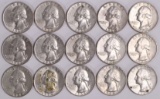 15  1964 Washington Silver Quarters various dates/mints