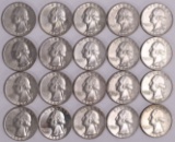 20  1964 Washington Silver Quarters various dates/mints