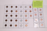 21 Wheat Pennies & 15 Lincoln Head Cents