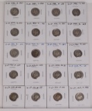 20 Mercury Silver Dimes, various dates/mints