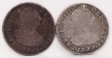 1777/1795 Carolus III Dei Gratia 2 Reales Silver Coins
