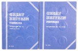 2 Blue Books of Great Britain Pennies, 1902-1929 & 1930-date