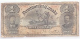 1898 $1 Dominion of Canada Large Size Bank Note