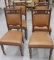 4 Antique Chairs - Upholstered Seats & Backs