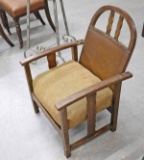 Small Antique Chair w/ Adjustable Back