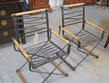 Vintage Iron & Wood Chairs