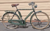 Vintage Raleigh 3 Speed Bike w/ Light & Bell, Ca. 1950's