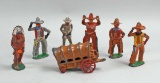Old Lead Indian, Cowboys & Wagon: Barclay & Others