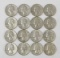 16 1962 Washington Silver Quarters; various mints